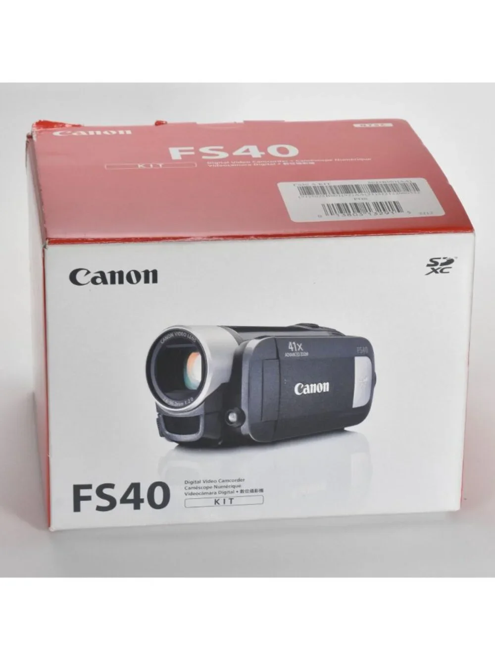 Canon FS40 Flash Memory Camcorder 8GB Internal Memory 41x Advanced Zoom MINT